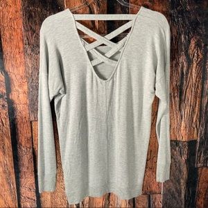 Athleta Criss Cross Back Sweatshirt